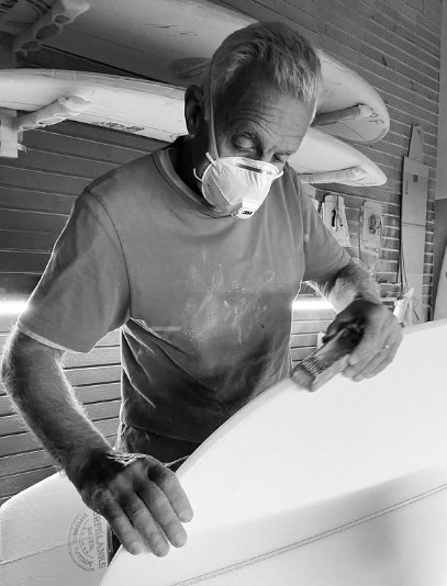 Willy Barreiro, shaper de La Paloma